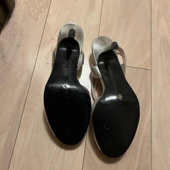 Capparos silver evening shoe - Picture 6 of 7